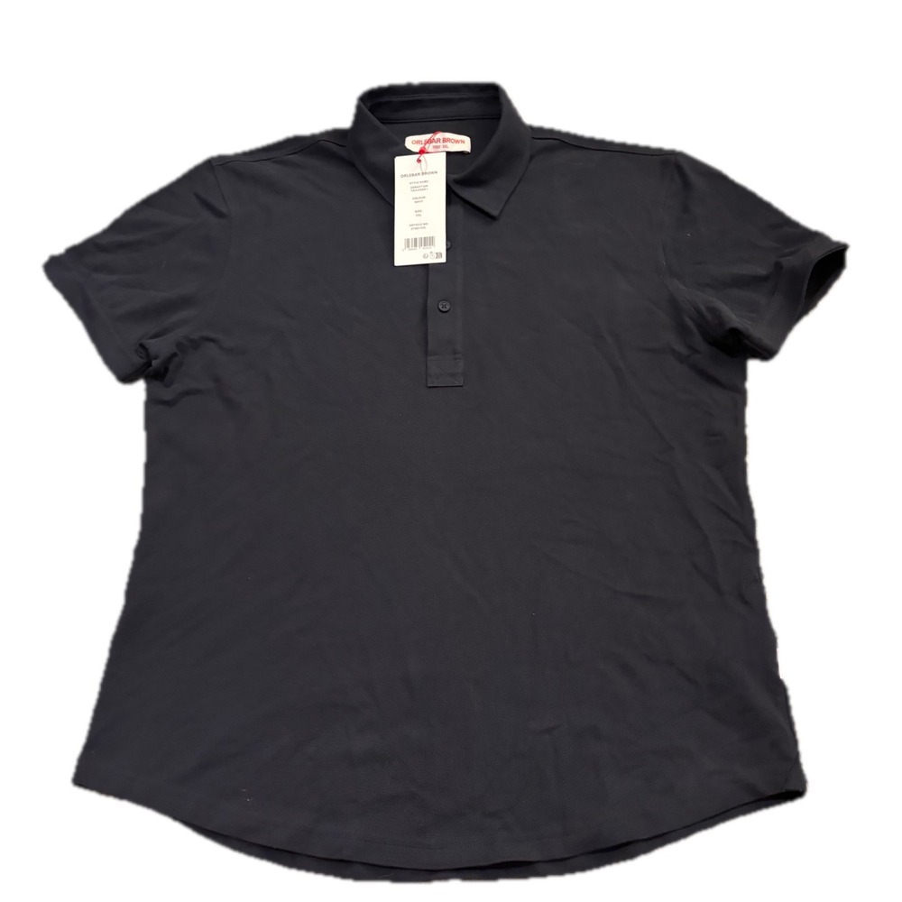 Orlebar Brown Sebastian Tailored I Navy Polo Shirt Mens XXL New 275821XXL